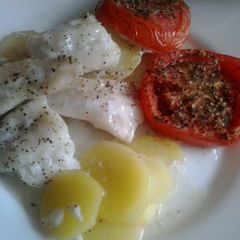 A picture of Baked low calories fish.