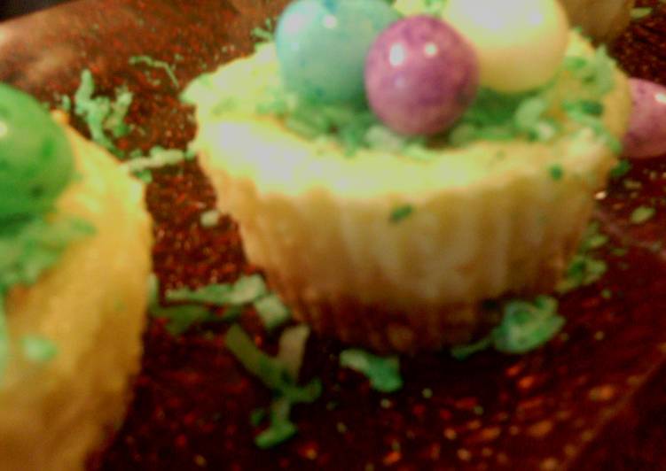 Recipe of Quick Easter white chocolate cheesecakes