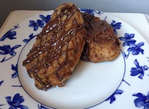 Una foto de Torrijas al chocolate vainillado