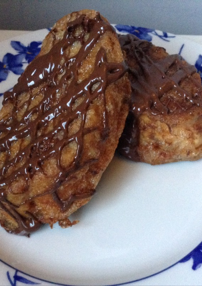 Una foto de Torrijas al chocolate vainillado