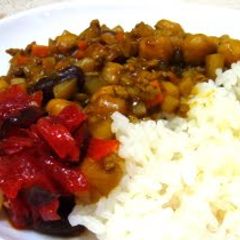 Quick Dry Curry Starring Beans A picture of Quick Dry Curry Starring Beans.