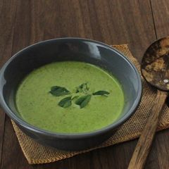 A picture of Mentheya soppu / Methi leaves Thambuli– The Mangalore Trai.