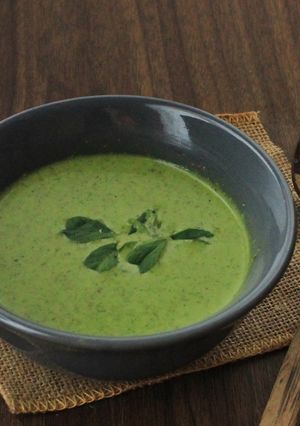 A picture of Mentheya soppu / Methi leaves Thambuli– The Mangalore Trai.