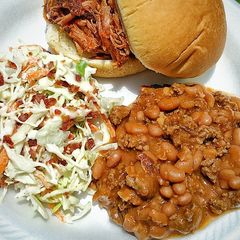 A picture of Ms. Theresa's BBQ Beans.