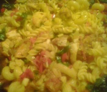 Easy Cooking Recipe Double garlic chicken pasta Savory Delicious