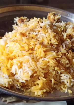 A picture of Chicken Tikka Biriyani.