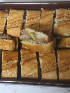 Una foto de Mini bocadillos de cabezada de cerdo