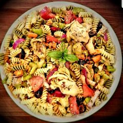 A picture of Mike's Chilly Tangy Feta Summertime Pasta Salad.