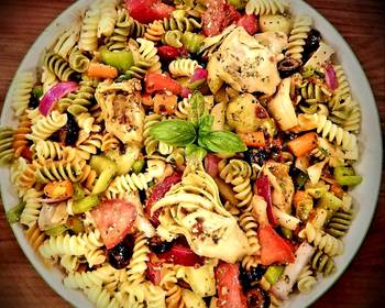 Easy Recipe Mikes Chilly Tangy Feta Summertime Pasta Salad Restaurant Style