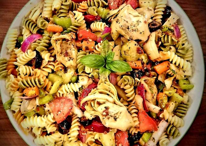 Steps to Make Iconic Mike&amp;#39;s Chilly Tangy Feta Summertime Pasta Salad for Healthy Recipe