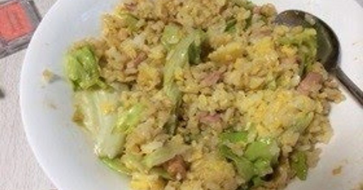 Easy Lettuce Fried Rice Recipe By Cookpad.Japan