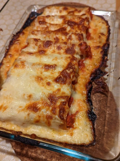 Una foto de Canelones de atún