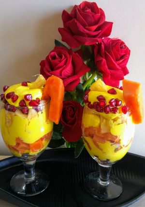 A picture of Fruits Custard.
