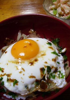A picture of Rice Bowl: Butter and Soy Sauce Ham.