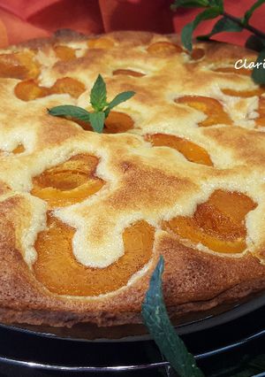 Une photo de Tarte aux abricots amandine