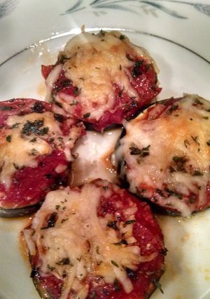 A picture of Zucchini Pizza Bites.