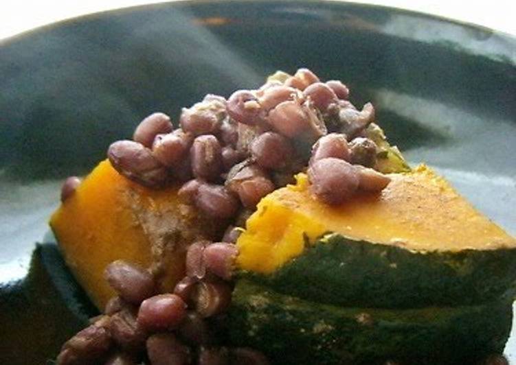 Recipe of Yummy Macrobiotic Adzuki Beans and Kabocha Squash Simmer