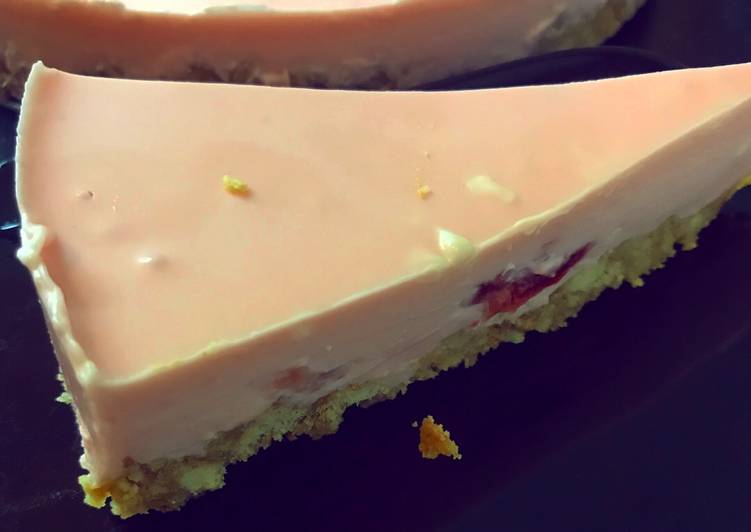 Cara Gampang Membuat Strawberry cheesecake Anti Gagal
