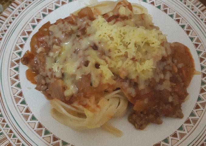 Fettucini Bolognese ala Rumahan