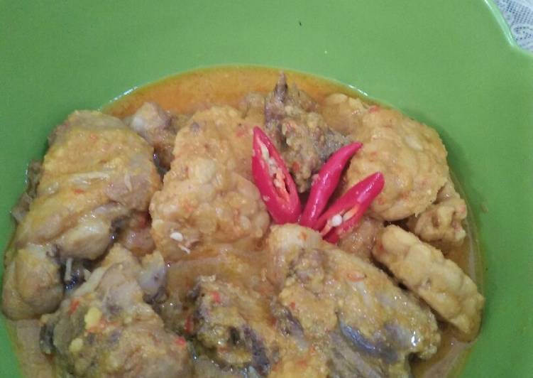 Resep Gulai ayam+tempe tanpa santan yang Bikin Ngiler