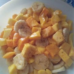 A picture of Summer fruit chaat.