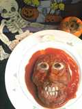 Cabeza sangrienta halloween