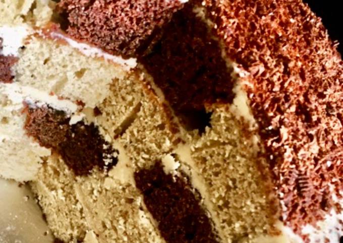 Recipe of Super Quick Chessboard cake