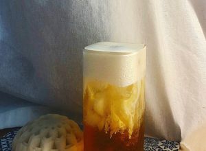 Hình của món Trà nhài kem muối.