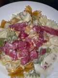 Massa com salame