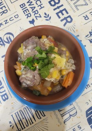 Una foto de Cazuela de lomo y verduras