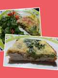 Tarta de pollo y brócoli estilo Quiche Lorraine (pero light)