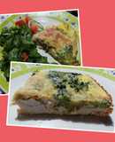 Tarta de pollo y brócoli estilo Quiche Lorraine (pero light)