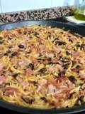 Fideuá de pato, foie y setas variadas (al horno)