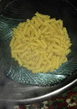 صورة لوصفة معكرونة 🍝 مع أندومي 🍥