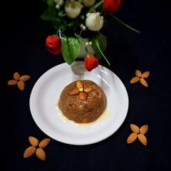 A picture of Badam Halwa.