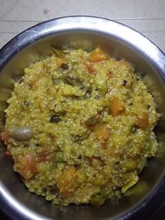 சாமை மல்டி தால் சாம்பார் சாதம் (saamai multi daal samba செய்முறை முக்கிய புகைப்படம்