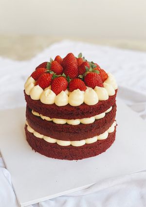 Hình của món Bánh red velvet.