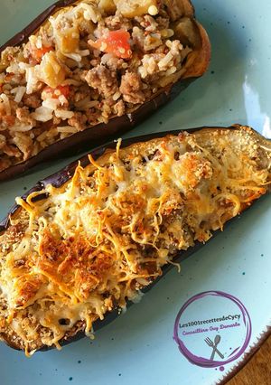 Une photo de Aubergine farcie