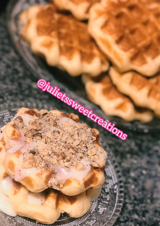 Una foto de Masa de gofres crujientes y hojaldrados