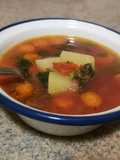 Sopa de aprovechamiento de pescado con armuelle