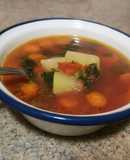 Sopa de aprovechamiento de pescado con armuelle