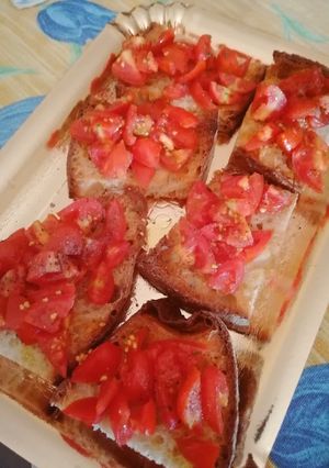 Foto di Bruschette con pomodorini freschi