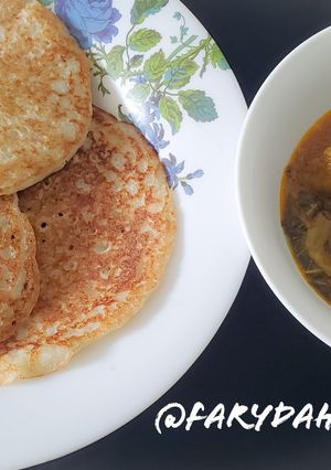 A picture of Sinasir (rice pancake).