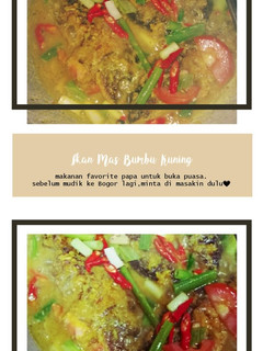 Foto resep Ikan mas bumbu kuning