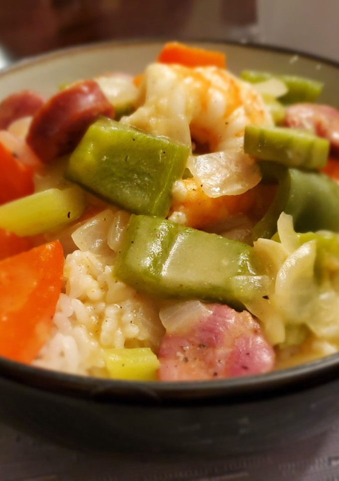 A picture of Shrimp and Sausage Gumbo.