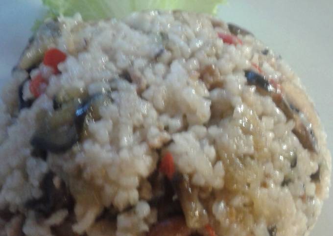 Simple Way to Make Homemade eggplants fry rice