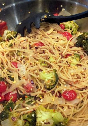 A picture of Broccoli Spaghetti.