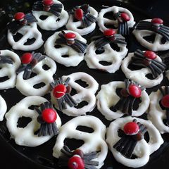 A picture of Ladybirds Spider Pretzels.