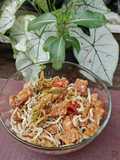 Tumis Bunga Pepaya dan Ikan Teri Nasi