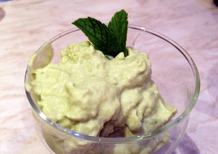 Simple Way to Make Quick Avocado And Tequila Ice Cream